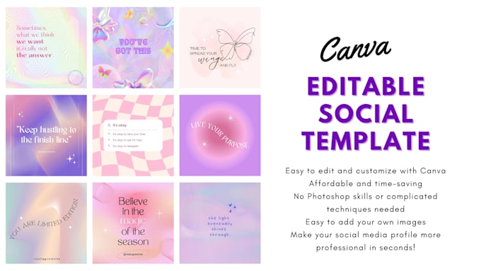 deliver aesthetic instagram templates