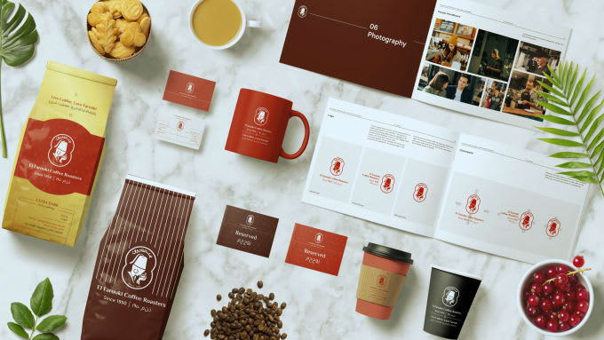 professional design minimalist logo and brand guide style
