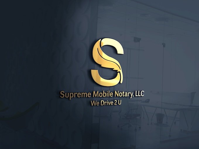 do notary business logo design with branding kit