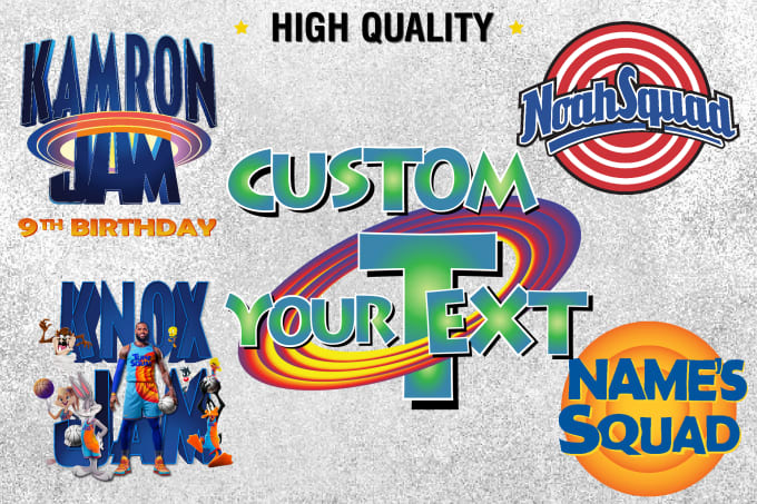 Space jam a new legacy logo style desing text lettering by Bluebellsdesign Fiverr