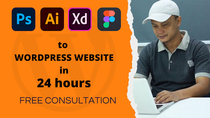 do PSD, ai, xd, to live worpress website with elementor