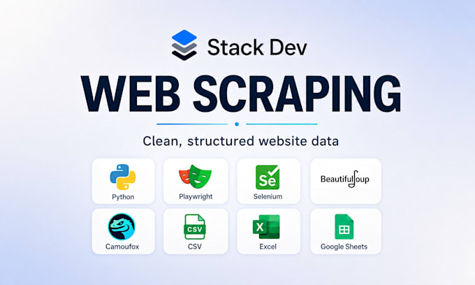 do web scraping, data scraping from any website