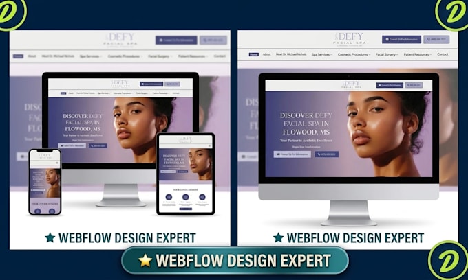 design and develop a custom webflow website or high converting landing page