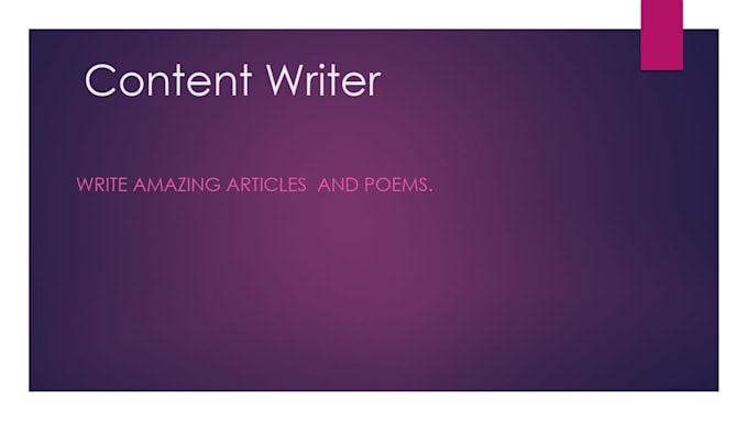 be your professional content writer
