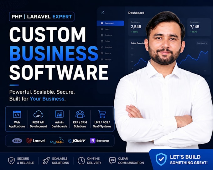 develop website using php, laravel