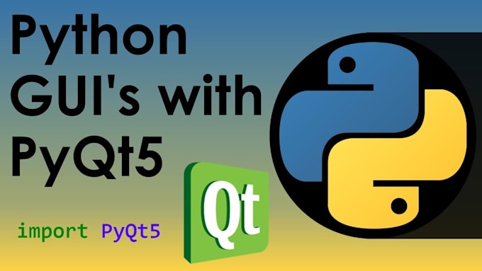 Create desktop application using pyqt5 in python by Manzoorbalti | Fiverr