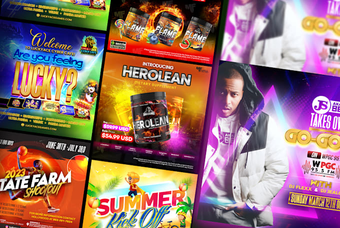 design eye catchy social media posts and flyers