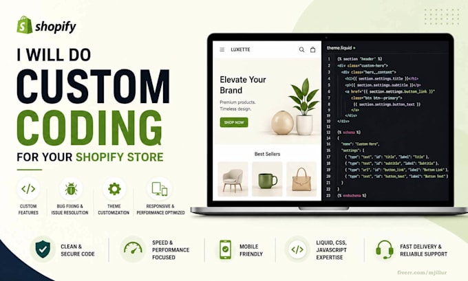 do custom coding for your shopify store