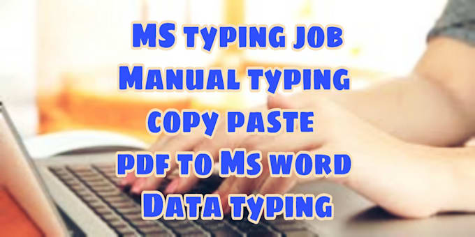 do ms word typing service