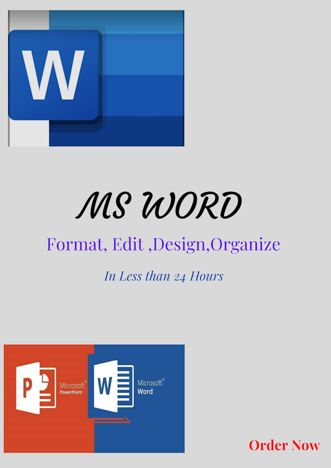 Format, edit, design, organize layout of ms word document in 24 hours ...