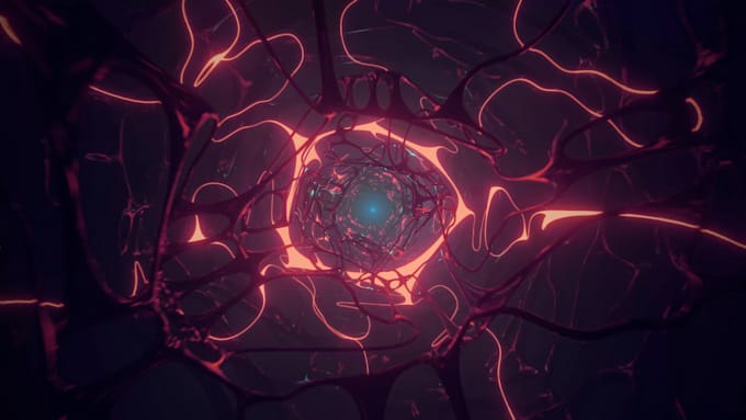 create a cinematic dark intro with your logo and your texts