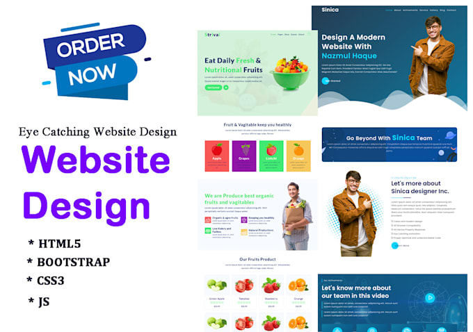 design a modern and flexibles website