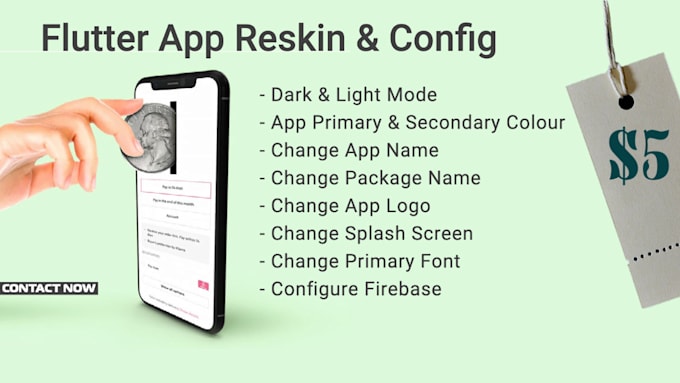 Reskin and configure your flutter app by Mohit67890 | Fiverr