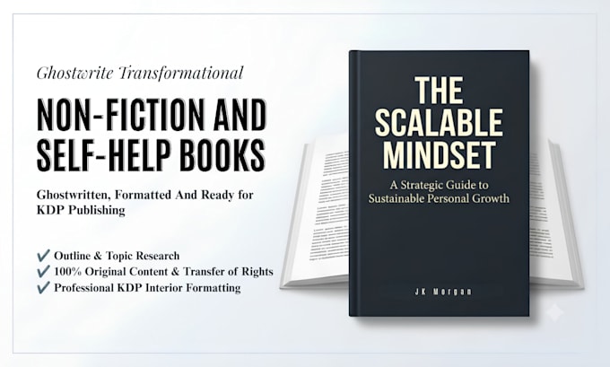 ghostwrite a transformational self help ebook or nonfiction book