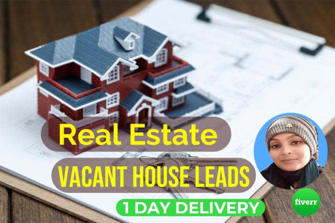 provide real estate verified vacant house leads fast delivery