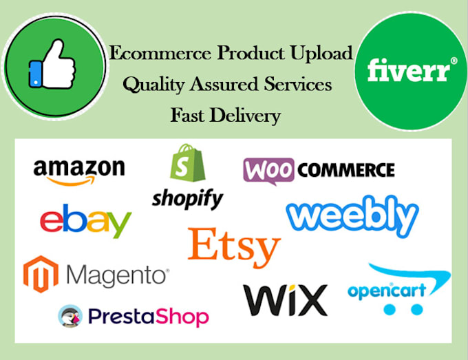 do woocommerce, wordpress,shopify, ecommerce, magento products upload