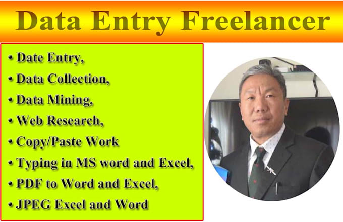 do all types of data entry work