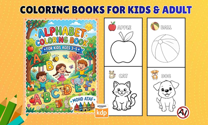 draw bold and easy coloring book pages for kids and adults