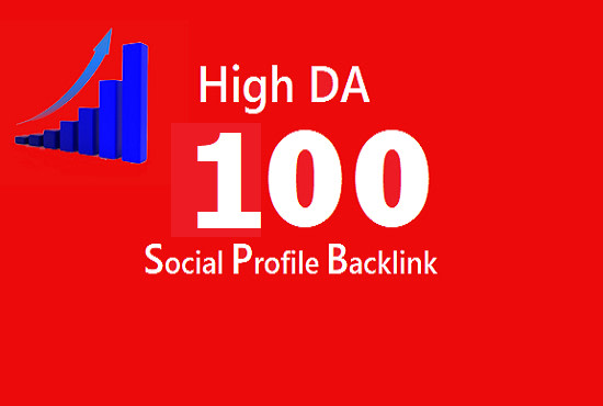 create 100 unique social profile backlinks