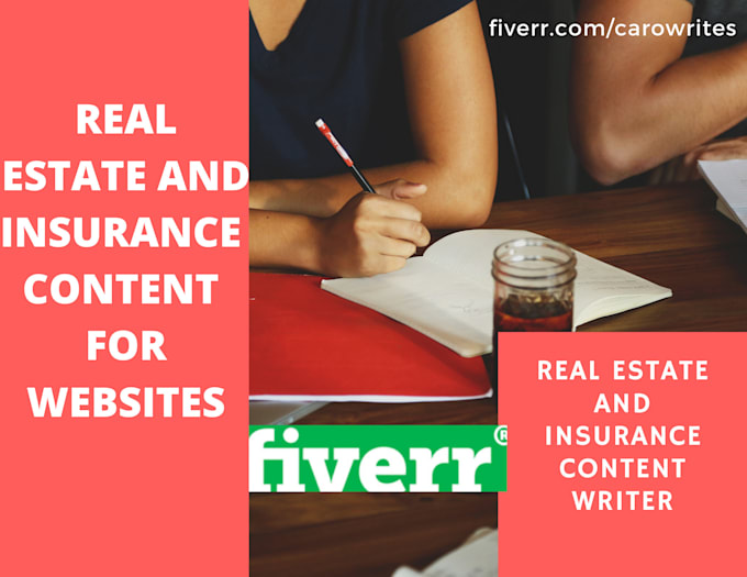 write your insurance and real estate website content
