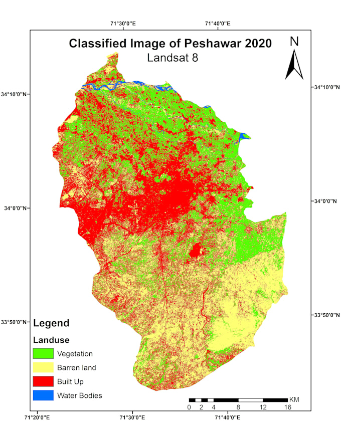 Do gis mapping, geospatial analysis and remote sensing by Shabirak | Fiverr