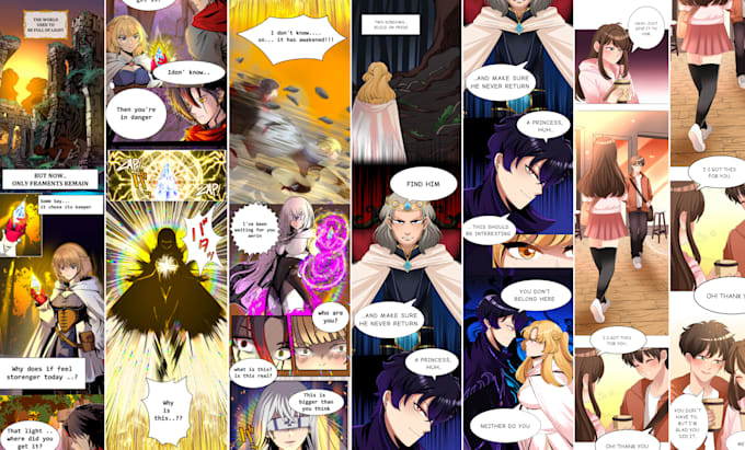 draw anime manga comic book illustration or webtoon and manhwa art style
