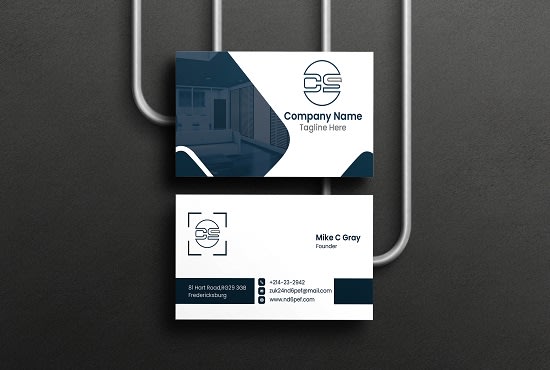 design modern minimalist business card