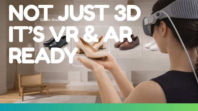 create optimized 3d product models ready for ar and VR