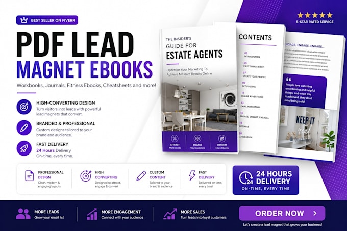 do professional ebook design, lead magnet, and book formatting