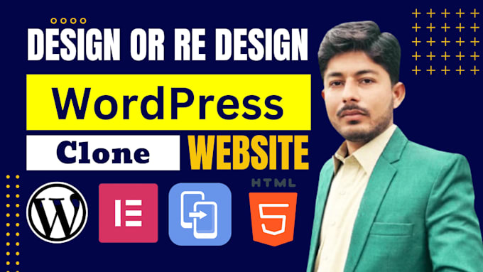 redesign wordpress website design clone website business website revamp