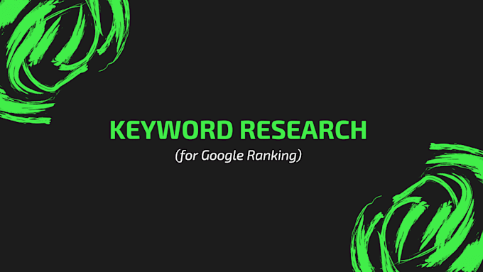 do keyword research and competitor analysis for google ranking