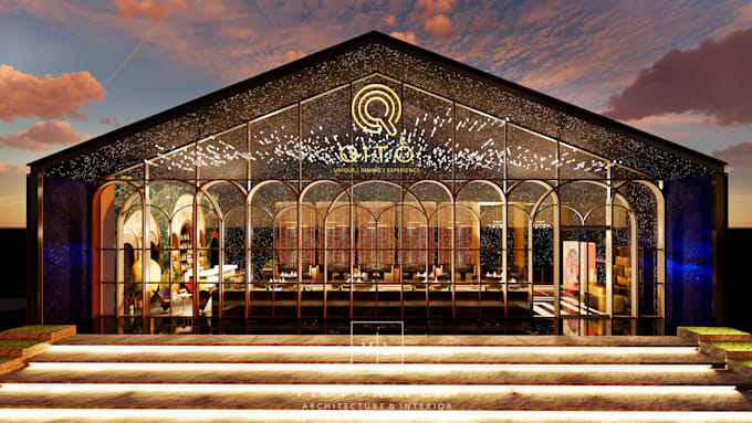 design shopfront or storefront of office, retail shop