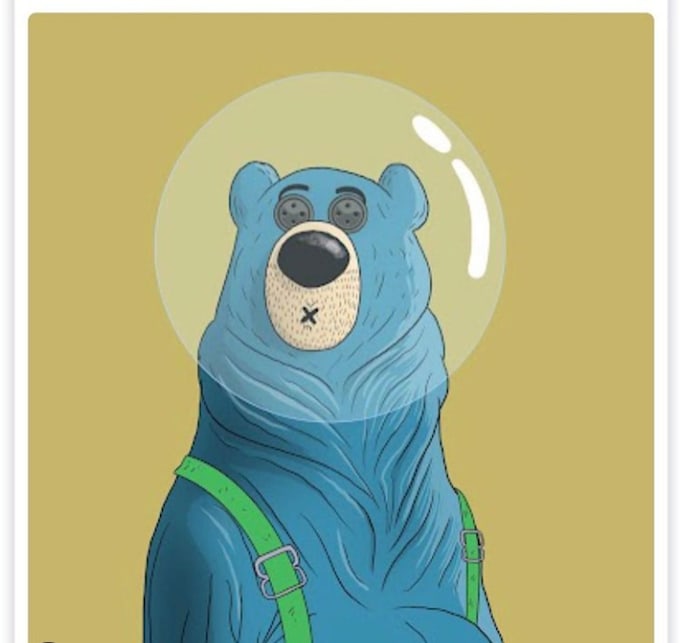 created custom illustration for nft art