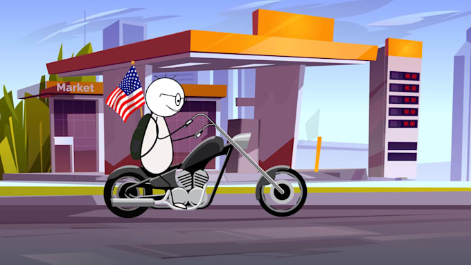 create stick figure character animation