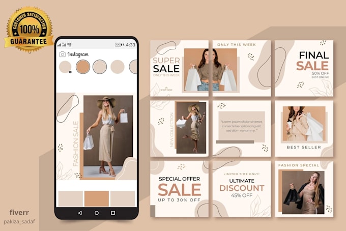design an instagram puzzle, feed, grid