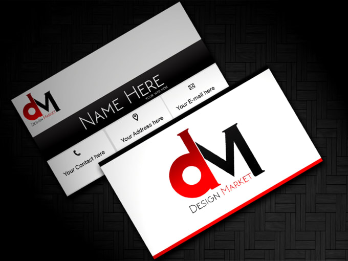 design UNIQUE business card and do 2 realistic mockups