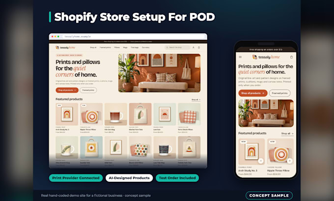 do shopify store setup for your print on demand brand with printify