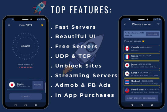 make android professional custom vpn app using openvpn