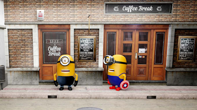 create 3d character modeling and rigging, 3d character design for game and film