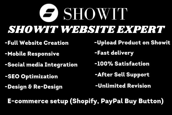design, redesign and customize showit website and template