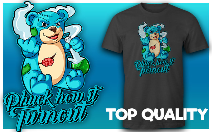 create teddy bear vector t shirt design