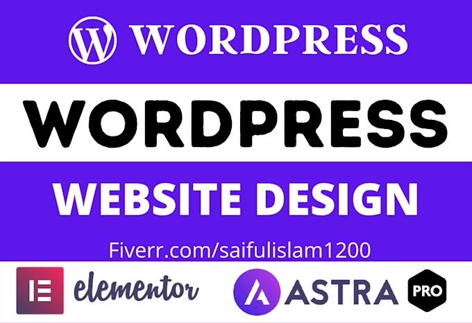 design professional wordpress website, wordpress blog, elementor website