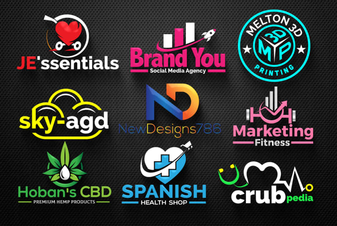Make a stylish 3d business logo design with brand guide line by ...