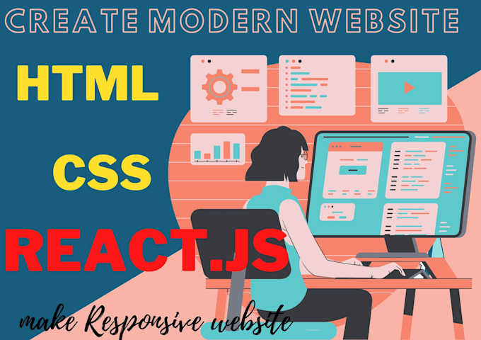 Create a modern website using react html css by Pritikumari645 | Fiverr