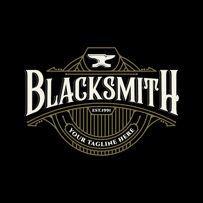 create vintage and retro logo design