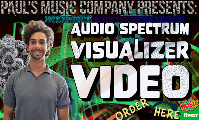 an ai image and text music video or an audio visualizer video