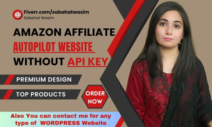 Top 10! I will design amazon affiliate autopilot website without API key