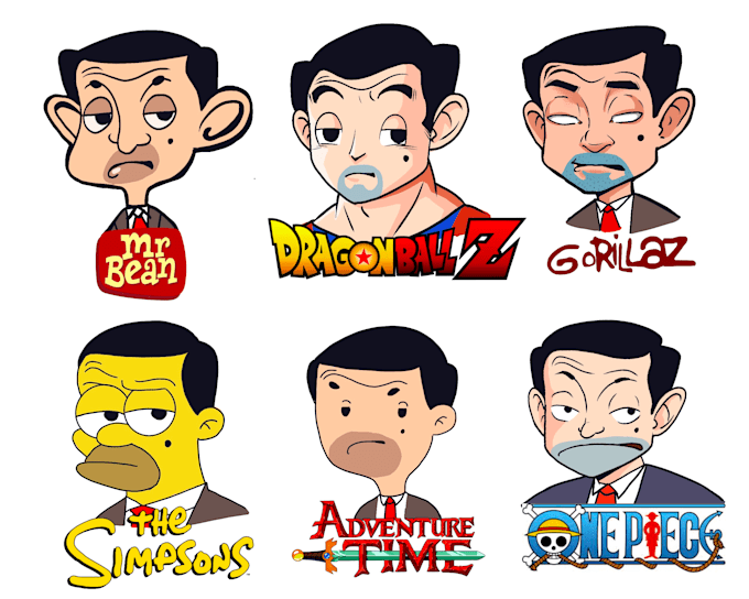 make cartoon character, manga, and avatar illustration
