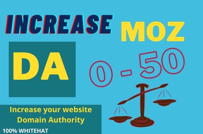 increase moz da domain authority to 50