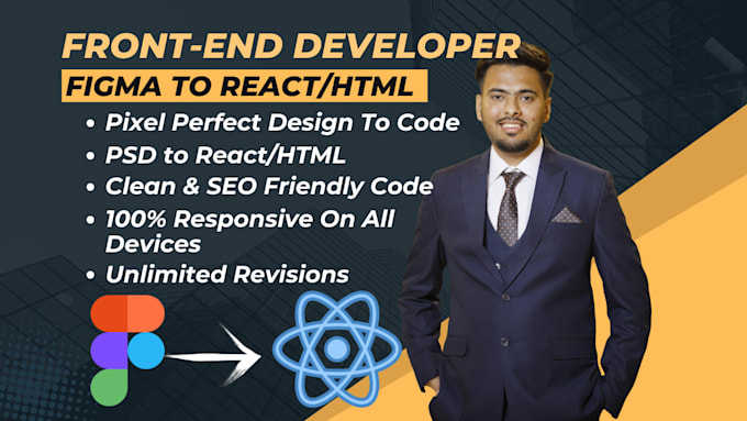 convert psd to react, xd to react, figma to react